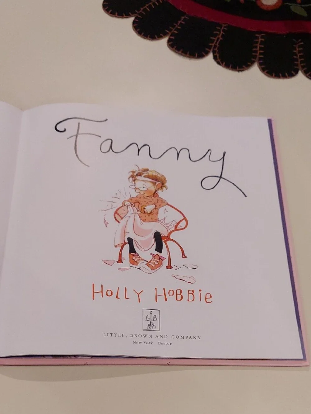 Fanny By Holly Hobbie - Hardcover Book - First Edition 2008